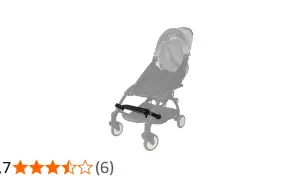 Svart fotstöd för barnvagn, ger extra komfort för ditt barn. Enkel att fästa.