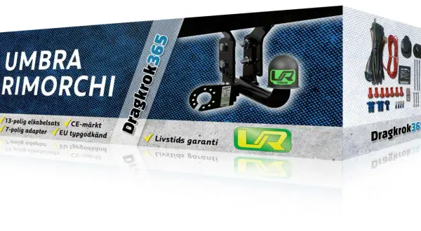 Dragkrok365 presenterar ett Umbra Rimorchi dragkrokspaket med snabbfäste, komplett med elkabelsats och adapter. Livstids garanti.